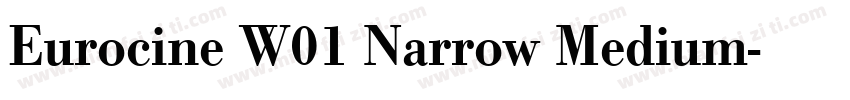 Eurocine W01 Narrow Medium字体转换